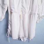 Urban Outfitters  Gauzy White Junie Long Sleeve Romper Photo 2
