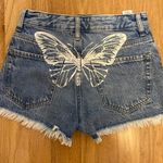 PacSun  high rise festival Jean Shorts size 23 Butterfly print back NWOT Photo 1
