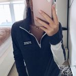 PINK - Victoria's Secret PINK Grey Quarter Zip Top Photo 0