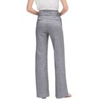 Banana Republic  Paperbag Waist Linen Blend Trousers Blue Size 4 Quiet Luxury Photo 10