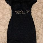 Honey and Rosie Little Black Lacey Dress Photo 1