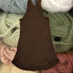 Splendid Brown Ribbed Racerback button up Tank top -  Photo 2