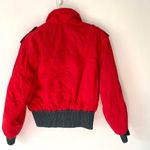 Head Vintage  Red Studded Crop Ski Jacket Coat size 8 Photo 6