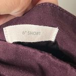 Loft Outlet Women’s 6” Chino Shorts Size 6 Burgundy 100% Cotton Casual Twill Photo 3