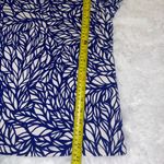 Rafaella Blue white patterned top shirt blouse  woman’s large EUC Photo 4
