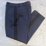 Kate Spade New York Margaux Tuxedo Stripe Navy Wool Cropped Trousers NWOT Sz 4 Photo 3