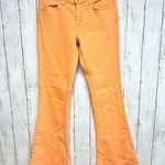 Rare Christopher Kane X J Brand Jeans Sz 27 Cotton Neon Orange Martini Flare Photo 0