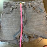 Levi's ‎ High Waisted Mom Jean Shorts Black Denim Cut Off Womens Size 30 Festival Photo 9