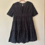 STAUD NWT  Mini Hyacinth Dress In Black Eyelet Size Medium Photo 2
