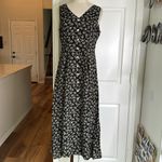 EXPRESS Vintage 1990s  dark floral button down floral maxi dress Photo 7