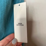 Urban Outfitters Dalton Collared Blue Halter Dress Ribbed, NWT Photo 2