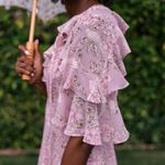 Gal Meets Glam Shelby Cottagecore Maxi Dress In Soft Mauve Size 2 New Photo 1