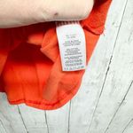 Michael Kors MK Short Women XS Ruched Half Zip Polo Burnt Orange Rare Short Photo 2