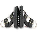 Sorel Roaming T-Strap Buckle Sandals Size 5.5 Black Leather Strappy Rugged Sole Photo 11