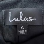 Lulus  Black One Shoulder Sleeveless Cami Camisole Tank Mini Bodycon Dress Size S Photo 3