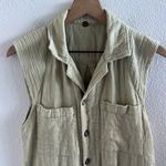 Free People Kalahari Coverall Neutral Gauzy Textured Romper Playsuit Jumpsuit XS Photo 4