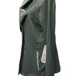 Kyodan  Womens Gray Stripe Full Zip Fitness Athletic Activewear Jacket Size L NWT Photo 3