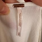 Free People  Cream Tied Cold Shoulder Asymmetrical Mini Shirt Dress Women M Boho Photo 7