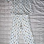 Ellen DeGeneres Laugh Love Smile Dog Print Cozy Light & Airy Pajama Set Photo 1