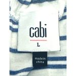 CAbi Womens Striped Sleeveless Dress With Tie Back Size L Rayon Spandex Photo 4