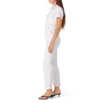 Good American Fit For Success White Denim Short Sleeve Jumpsuit Size Small Photo 1