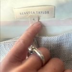 Rebecca Taylor  Straight Leg High Waist Grey Pants Size 4 Photo 7