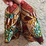 ALDO Wedge Forwood African Print Platform Heel Shoes 38 7.5 7 1/2 Photo 5
