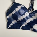 PINK - Victoria's Secret Victorias Secret PINK Bra Wireless Lightly Lined Padded Tie Dye Spell Out Blue Photo 2