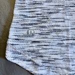 Lululemon What The Sport Tee Tiger Space Dye Black White V-Neck Shirt Size 6 Photo 8