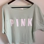 PINK - Victoria's Secret New Victoria’s Secret Pink Soft Logo Print Oversized Short Sleeve Lounge Tee Photo 0