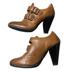 EuroSoft Sadira Brown Leather Oxford Buckle Booties Size 9.5 Photo 3