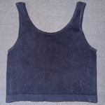 Aeropostale Navy Blue Cropped Reversible Tank Top Photo 3