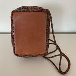 Anthropologie Vintage Woven Leather Crossbody Bag in Multicolor Photo 3