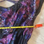 City Chic  Women’s Plus Size XXL Elegant  Floral Dress W/ Belt High Low Ruffle Photo 4