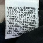 Diane Von Furstenberg Diana Von Furstenberg Cream Black 100% Silk Colorblock Long Sleeve Blouse Top 2 Photo 5