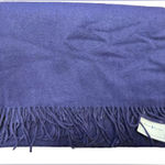 VTG‎ NWT Ralph Lauren Cashmere Scarf Purple Indigo 57x11” A16 Photo 0