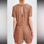 ZARA Multi Color Keyhole Cutout Striped Romper Small Photo 1