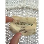 Natural Reflections Women's White Long Sleeve Ribbed Knit Hoodie Sweater Size XL Photo 2