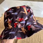 Chuck Original Bucket Hat Cats In Boots Reversible Pink‎ Polka Dot OSFM Black Photo 5