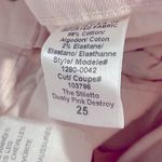 Current/Elliott  The Stiletto Skinny Crop Jeans Dusty Pink Destroy Size 25 Photo 6