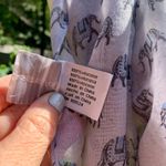 Joy Susan  Bohemian Elephant Gray Black Scarf Wrap Photo 3