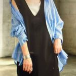 H&M Black Sleeveless V-Neck ribbed Maxi Sundress Photo 2