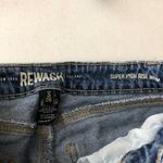 REWASH  Womens Jeans Super High Rise Mom Medium Wash Distressed Stretch Size 3/26 Photo 2
