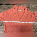 Free People  Picnic Romper Ribbed Knit Collared Linen Cotton Salmon Playsuit xs Photo 3