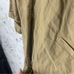 Schumacher Khaki Short Sleeve Jacket Top Blouse Tan Size M Photo 1