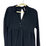 Free People Sz XS Women's Best Girl Long Sleeve Keyhole Back Tiered Tunic Dress Photo 1