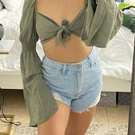 Princess Polly Green Cropped Top Photo 1