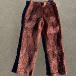 Rachel Comey  Silk Jacquard Orange Metallic Pants size 0 Photo 4