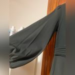 Elegant Dark Green Maxi Dress with Statement Balloon Sleeves, size medium Photo 5