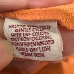 JM Collection Womens Tunic Button Top 14W Orange Linen Coastal Beach Resort Photo 4